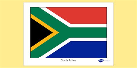 South Africa Flag Display Poster (teacher made) - Twinkl