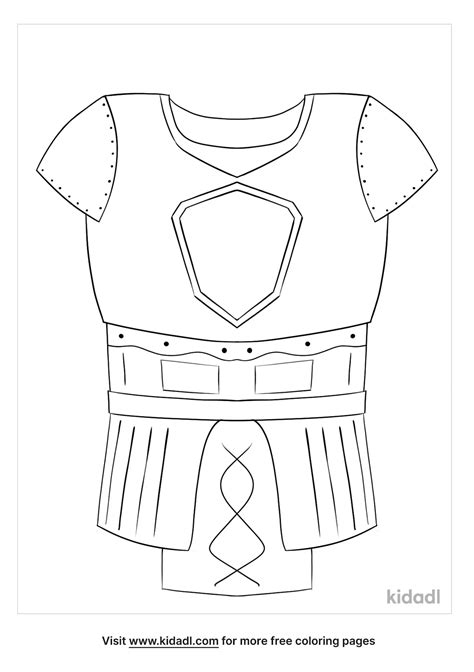 The Breastplate Of Righteousness Coloring Pages