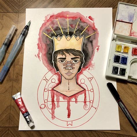 Hail Paimon - Hereditary Fan Art - Watercolours & Ink : r/Scarymovies