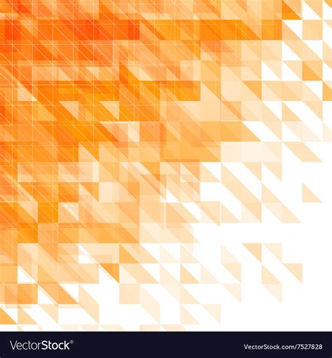 Triangular geometric orange background Royalty Free Vector