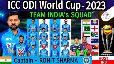 Icc World Cup 2023 India Team Squad Cricket World Cup 2023 Details Team | Images and Photos finder