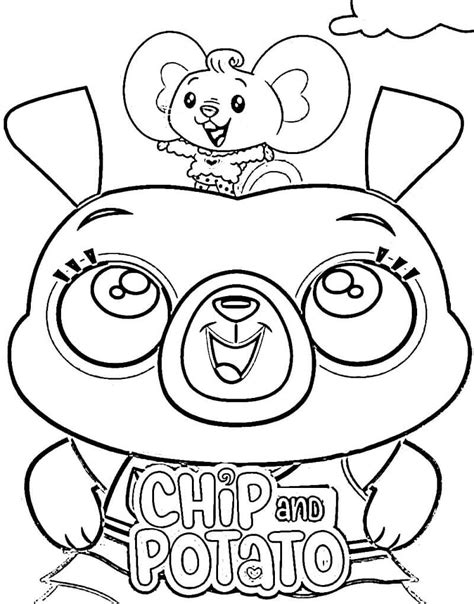 Chip And Potato Coloring Pages Printable - Printable Word Searches