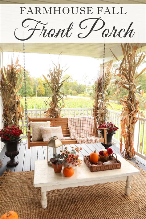 Farmhouse fall porch decor 2022 - Sugar Maple Farmhouse