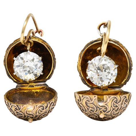 Victorian Diamond Earrings For Sale at 1stDibs