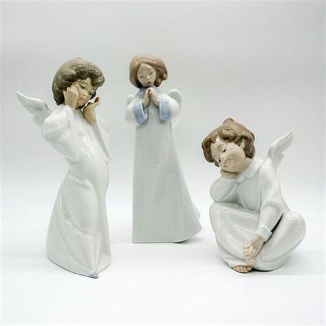 3pc Lladro Porcelain Angel Figurines sold at auction on 22nd January | Bidsquare