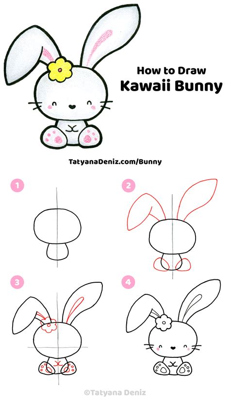 How to Draw Cute Easter Bunny | Guided Drawing Video Tutorial