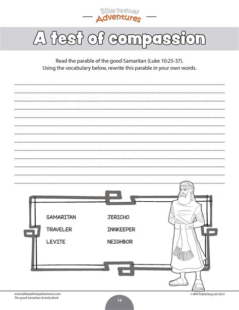 Parable of the Good Samaritan Activity Book (PDF) – Bible Pathway Adventures