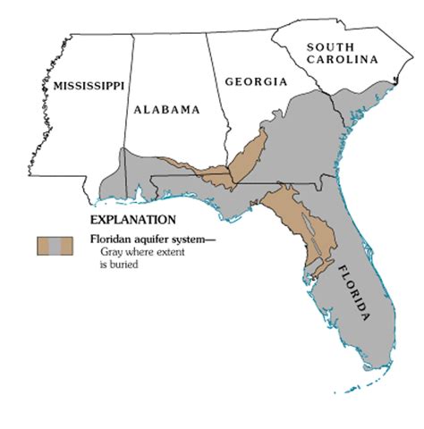 Florida Water Table Depth Map | Elcho Table