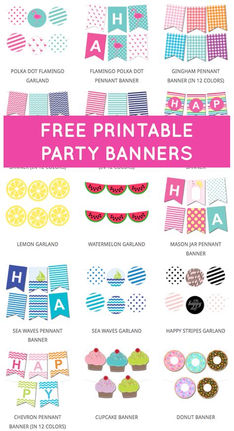 Free Printable Birthday Decorations