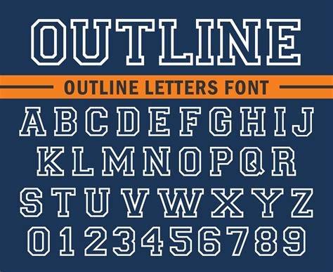 Outline Font Outline Letters Hollow Font Outline Letters Font With Outline Font Bold Outline ...