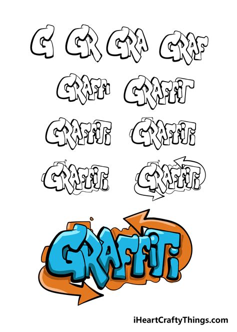 How To Draw Graffiti Letters Step By Step For Beginners