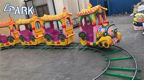 Amusement Park Kids Ride On Train Electric Kids Track My Train 14 Seats Electric Train For Sale ...