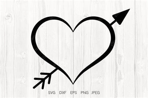 Heart and Arrow Svg, Love Heart Graphic by VitaminSVG · Creative Fabrica