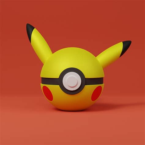 Free STL file Pokemon Pikachu Pokeball 🐉・Object to download and to 3D print・Cults