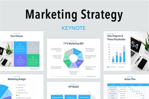 Marketing Strategy Keynote Template (276098) | Presentation Templates | Design Bundles