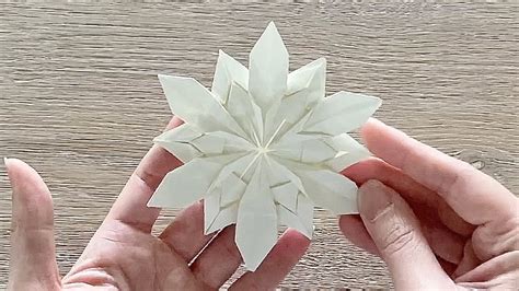 Origami Christmas Snowflake / Paper Snowflake - YouTube