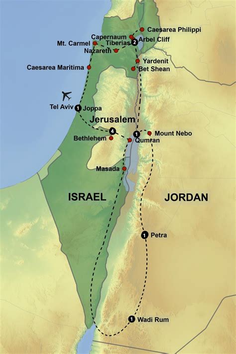 StepMap-Map-Biblical-Israel-and-Jordan | Reformation Tours