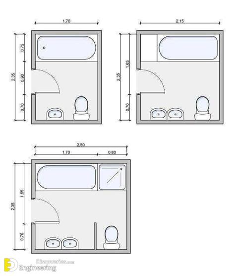 Standard Bathroom Dimensions | Engineering Discoveries