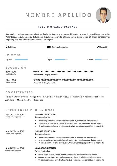 Curriculum Vitae De Ingeniero Civil Gu 237 A Con Ejemplos - Riset