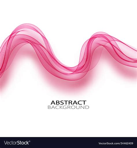 Transparent pink wave on abstract Royalty Free Vector Image