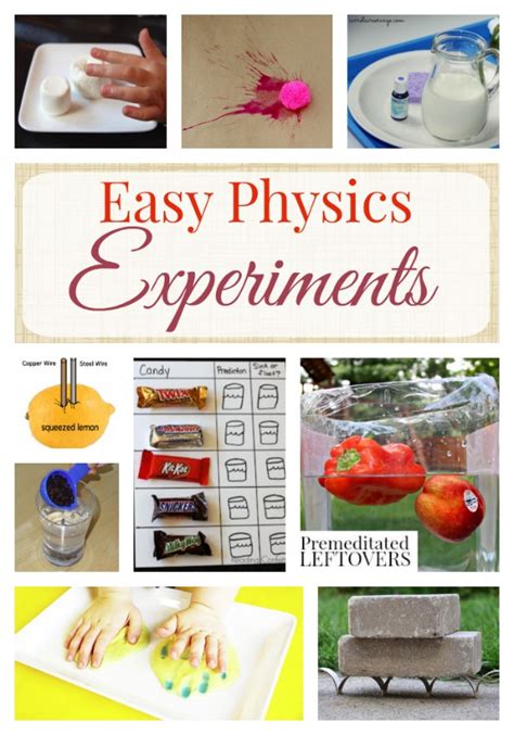 Easy Physics Experiments for Kids