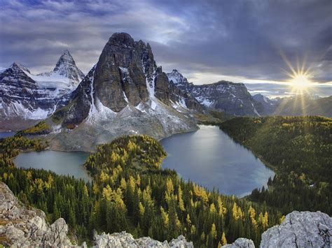 mountains, Clouds, Landscapes, Nature, Sun, British, Columbia, Mount Wallpapers HD / Desktop and ...