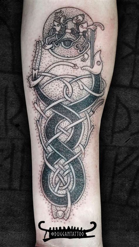 Thor fishing Jörmungandr - made at Thorhammerfest 2018 | Viking tattoos, Norse tattoo, Tattoos