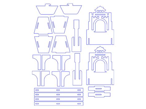 Free 3D Laser Cut Templates