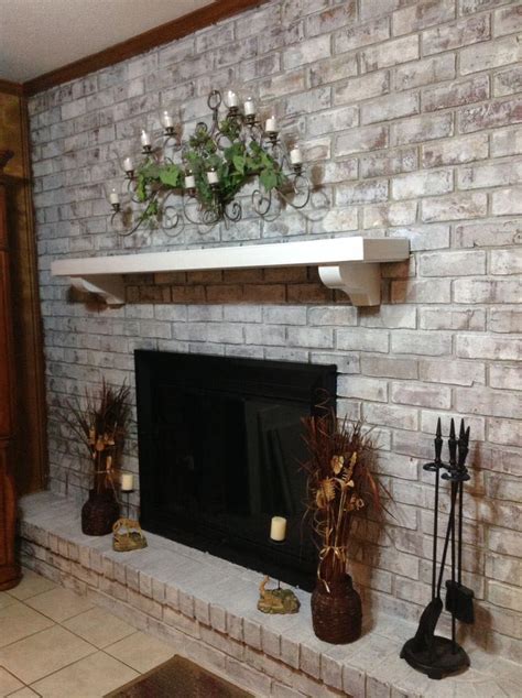 The Whitewash Brick Fireplace Strategy | Fireplace Designs