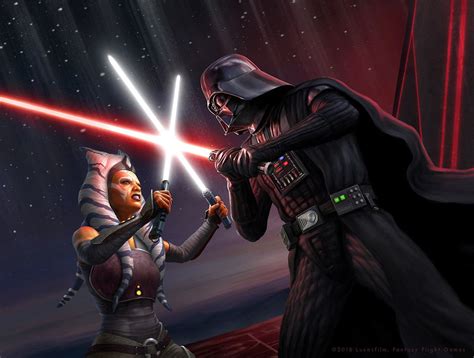 Darth Vader Vs Ahsoka Wallpapers - Wallpaper Cave