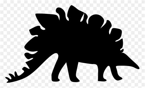 Stegosaurus Silhouette - Stegosaurus PNG - FlyClipart