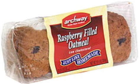 Archway Raspberry Filled Oatmeal Cookies - 10.5 oz, Nutrition Information | Innit