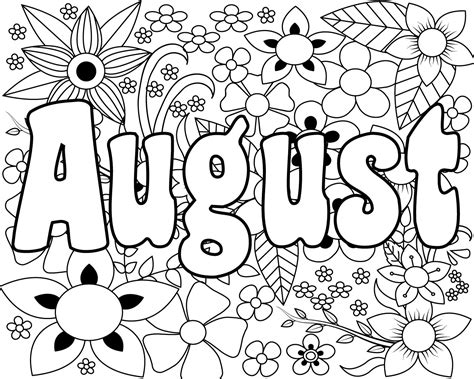 Top 15 August Coloring Pages Preschoolers Free Very Unique