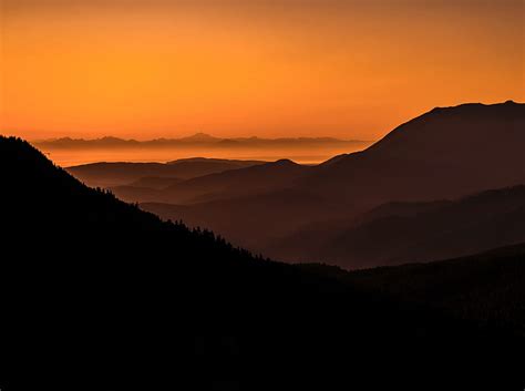 Mountain Sunrise Ultra, Nature, Sun & Sky, Sunrise, Orange, Mountain, National, HD wallpaper ...