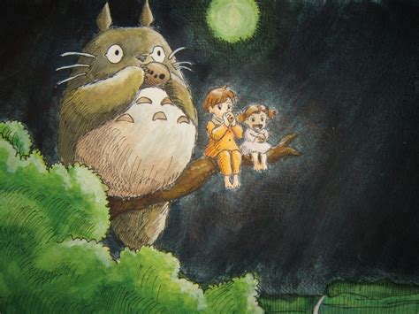 My Neighbor Totoro HD Wallpaper | Totoro, Disney art nouveau, Film animation japonais