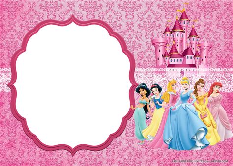 Free Printable Disney Princess Invitation Templates