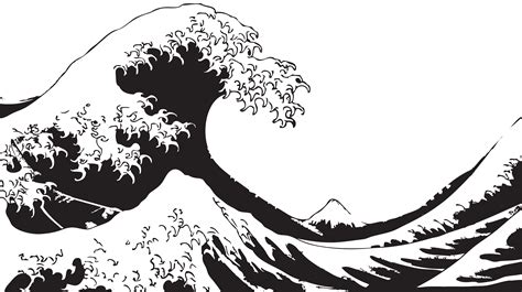 [O][F] "The Great Wave off Kanagawa" - wave, ocean, japan, hokusai, art, painting ...