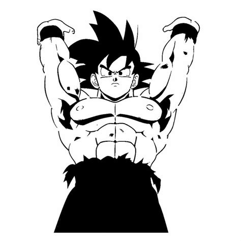 Goku stencil 2 by longquang – Artofit