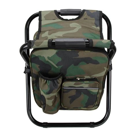 Fishing Chair Ice bag chair Folding Camping Stool Backpack with Cooler Insulated Picnic Bag ...