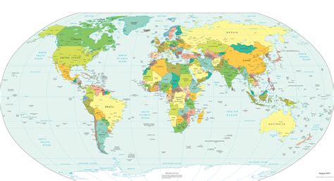 The World Map And Countries - Alvina Margalit