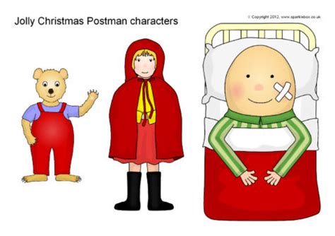 Jolly Christmas Postman Cut-Out Letters and Characters (SB8845) - SparkleBox