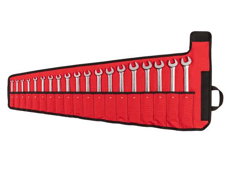 19-Piece Reversible Ratcheting Wrench Set with Pouch | TEKTON