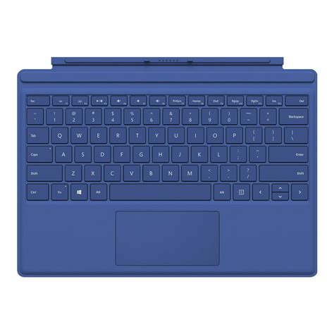 Microsoft Surface Pro Type Cover - Keyboard - backlit - QWERTY - English - blue - for Surface ...