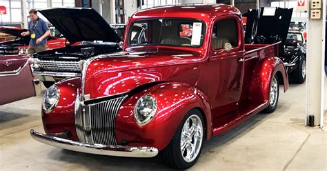 1940 Ford Pickup Truck Candy Apple Red | Ford Daily Trucks