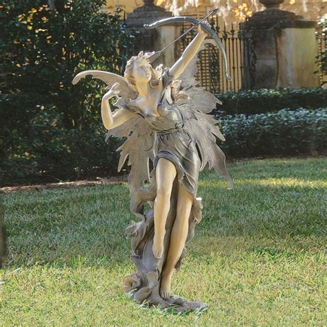 Shop Design Toscano Rhiannon The Archer Fairy 48.5-in Garden Statue at Lowes.com