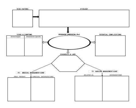 Nursing Concept Map Template Word