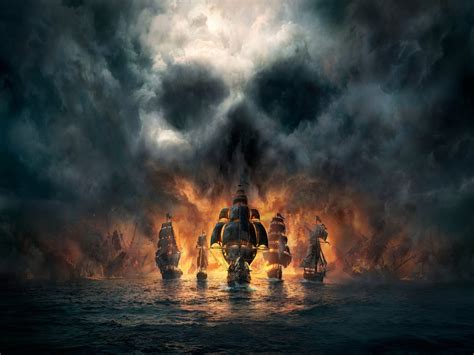 Skull and Bones Pirate Ship Game 18"x28" (45cm/70cm) Canvas Print