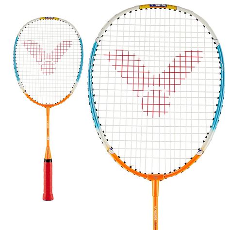 Victor Advanced Badminton Racket - Orange Blue - Beginner — Badminton HQ