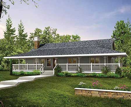 Plan 88447SH: Wrap-Around Porch | Rustic house plans, Ranch style house plans, Farmhouse style house