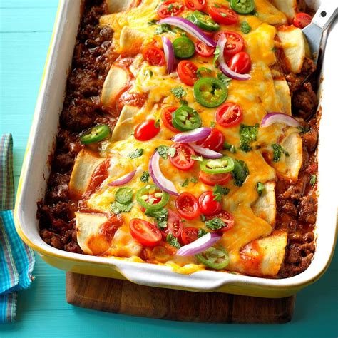 Garlic Beef Enchiladas Recipe | Taste of Home